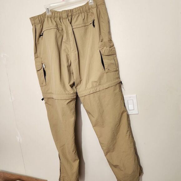 Magellan Convertible Pants Men 2XL Khaki Color Cargo Fishing Water Repellent - Picture 4 of 10
